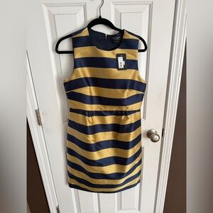 kate spade Navy and Gold Dress